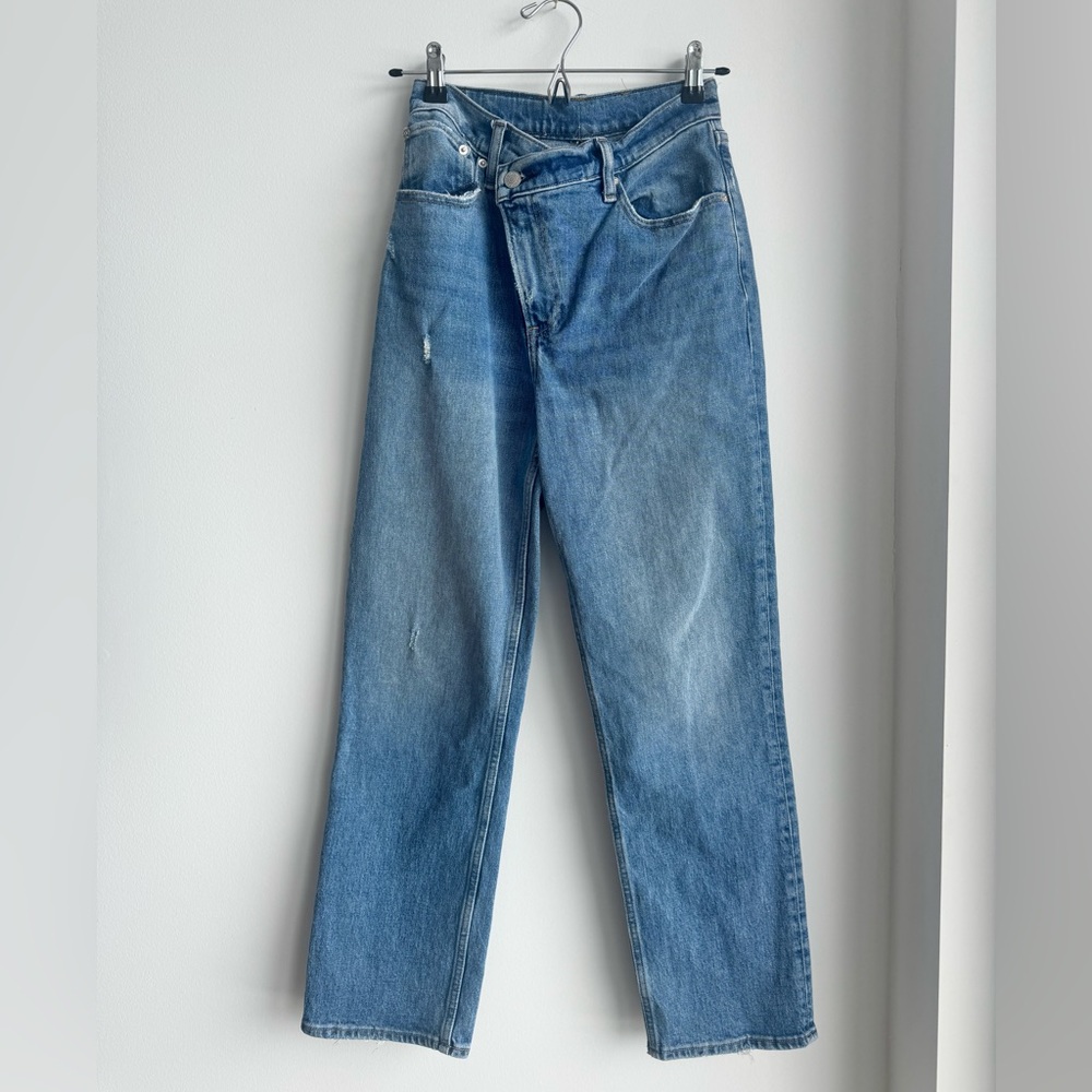 Abercrombie & Fitch Women's Straight Leg Blue Jeans 26